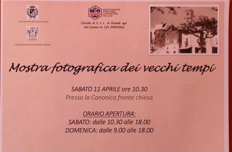 MOSTRA FOTOGRAFICA DEI VECCHI TEMPI - PERTEOLE (UD)