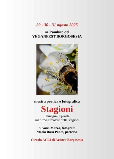 Mostra poetica e fotografica "Stagioni" - Borgosesia (VC) - Circolo Acli Aranco (VC)