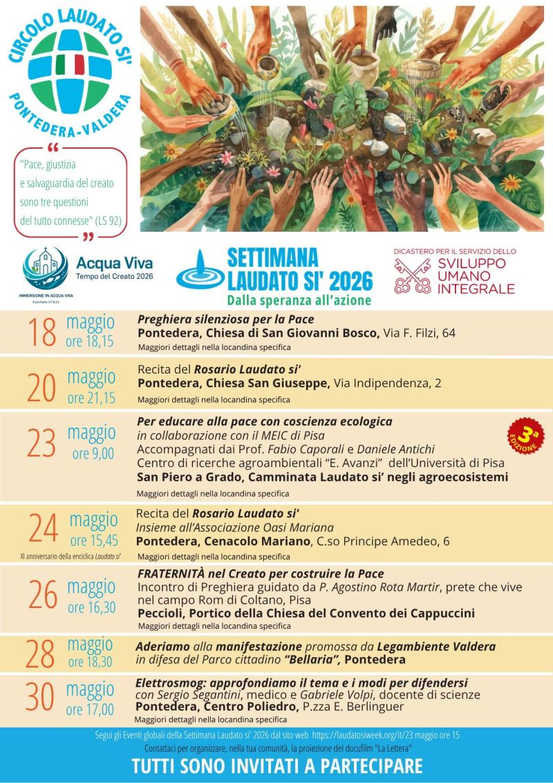 SETTIMANA LAUDATO SII 2026 - PONTEDERA VALDERA (PI)