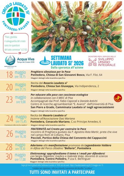 SETTIMANA LAUDATO SII 2026 - PONTEDERA VALDERA (PI)