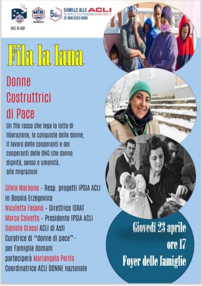 FILA LA LANA - DONNE COSTRUTTRICI DI PACE - ASTI