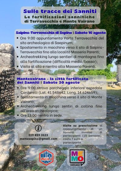Sulle tracce dei Sanniti - Sepino (CB) - Me.Mo Cantieri Culturali aff. Acli Molise