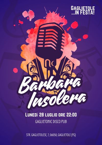 Gaglietole in festa: Barbara Insolera- Gaglietole (PG) - US Acli Gaglietole