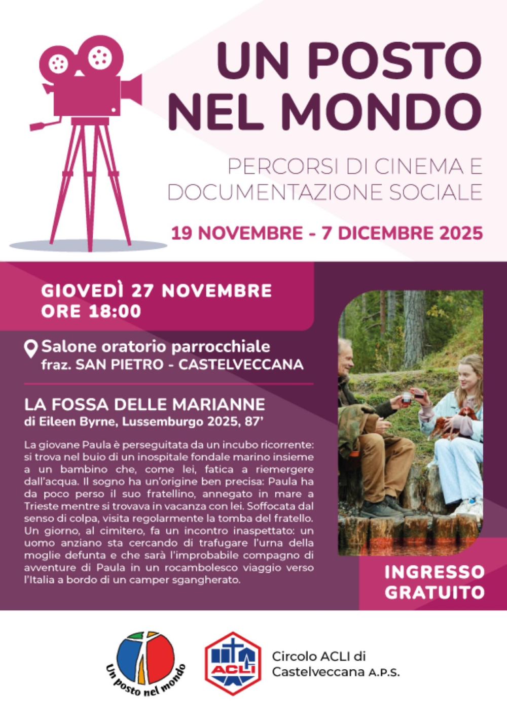 Un posto nel mondo: La fossa delle Marianne - Castelveccana (VA) - Circolo Acli Castelveccana (VA)