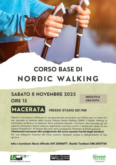 Corso Base di Nordic Walking - Macerata - US Acli Marche