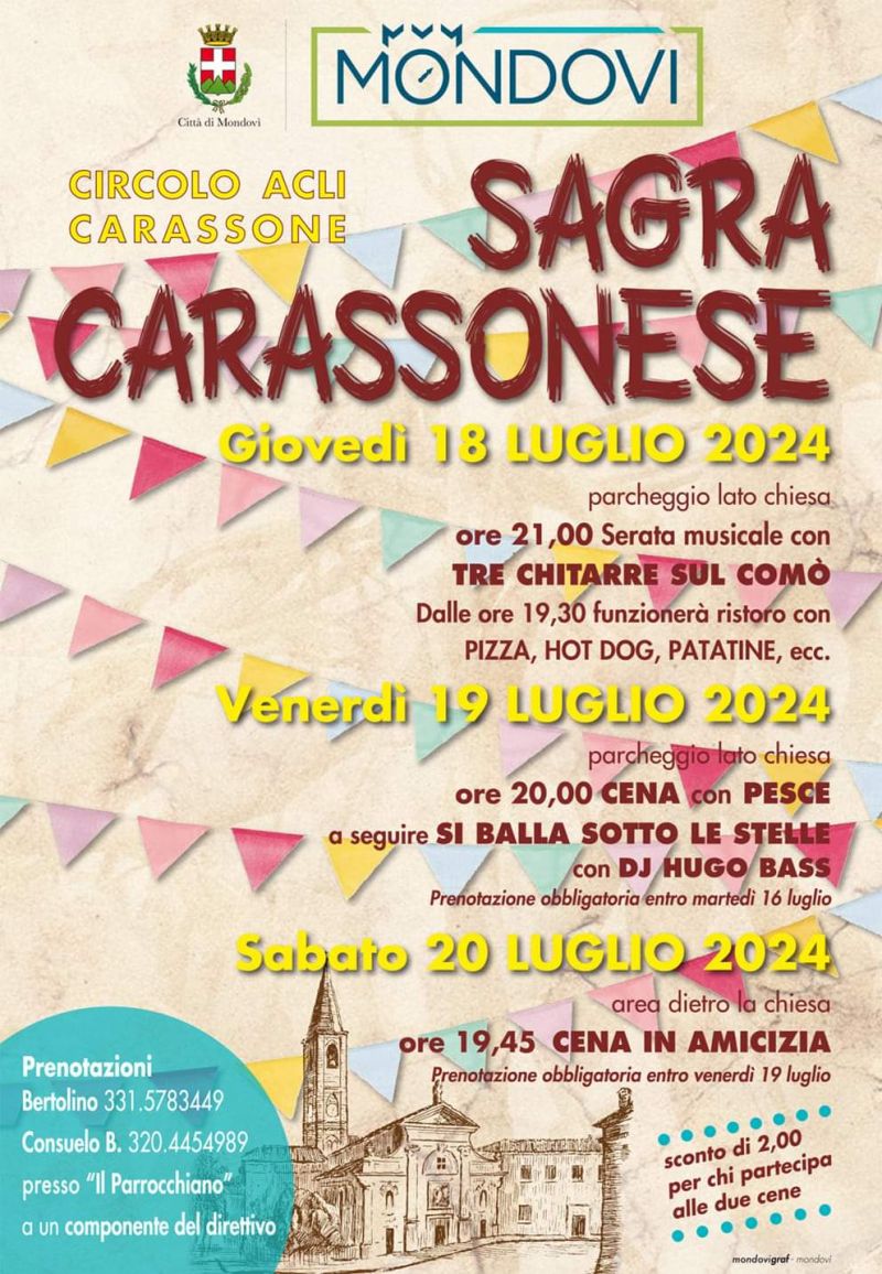 Sagra Carassonese - Circolo Acli Carassone (CN)