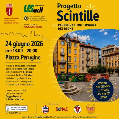 PROGETTO SCINTILLE - RIGENERAZIONE URBANA DEI RIONI - TRIESTE - ACLI TRIESTE - US ACLI TRIESTE