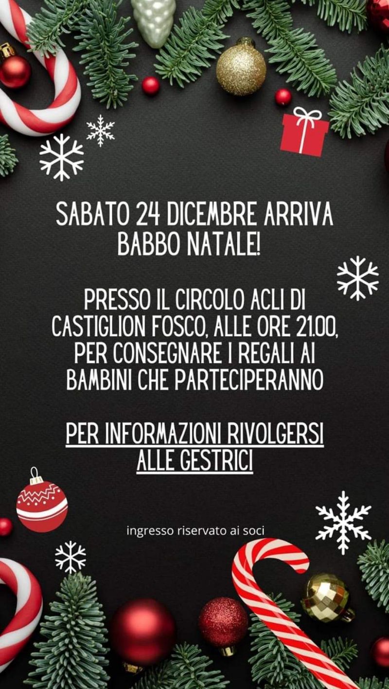Arriva Babbo Natale - Circolo Acli Castiglion Fosco (PG)