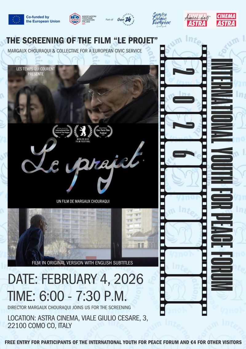 PROIEZIONE DEL FILM "LE PROJET" - ACLI COMO APS (CO) - COMO (CO)