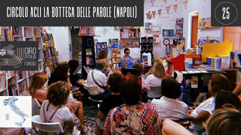 LA BOTTEGA DELLE PAROLE APS (NAPOLI). NON SOLO UNA LIBRERIA, MA UN PARCO LETTERARIO, UN LUOGO DI APPARTENENZA, DOVE CULTURA E SOCIALITA’ GUARDANO ANCHE AI BAMBINI.