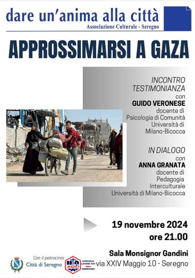 Approssimarsi a Gaza - Circolo Acli Seregno (MI)