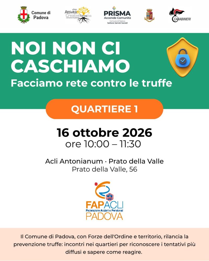 NOI NON CI CASCHIAMO - ACLI ANTONIANUM (PD) - FAP ACLI PADOVA