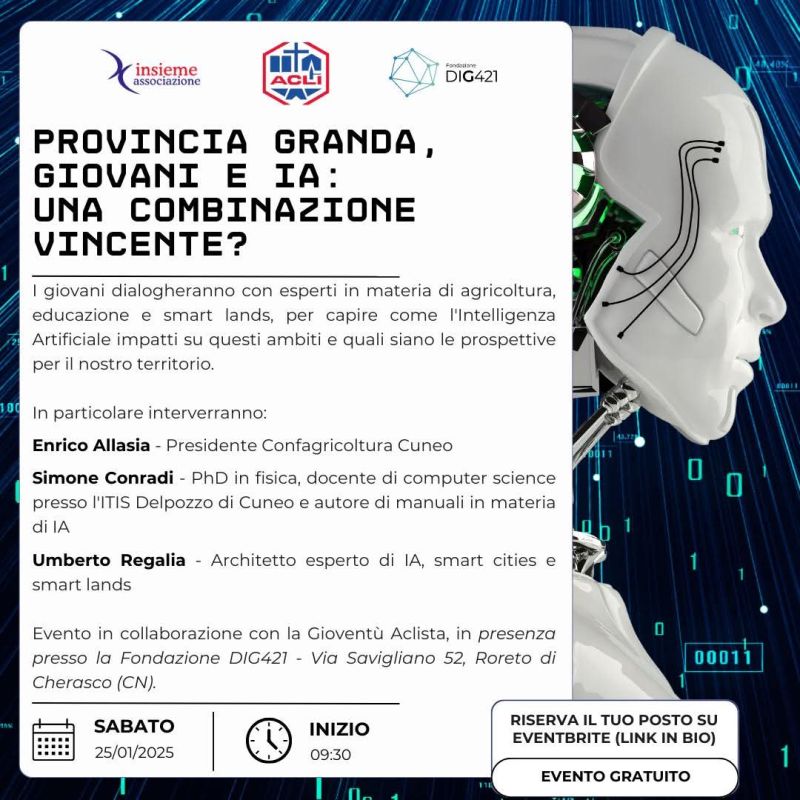 Provincia Granda, Giovani e IA: Una Combinazione Vincente? - Acli Cuneo (CN)