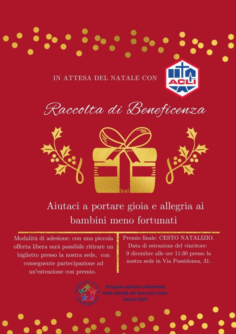 Raccolta di beneficenza - Acli Reggio Calabria (RC)