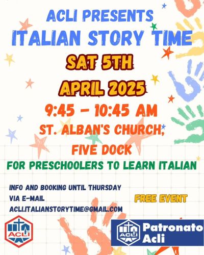 Italian Story Time - Acli Australia