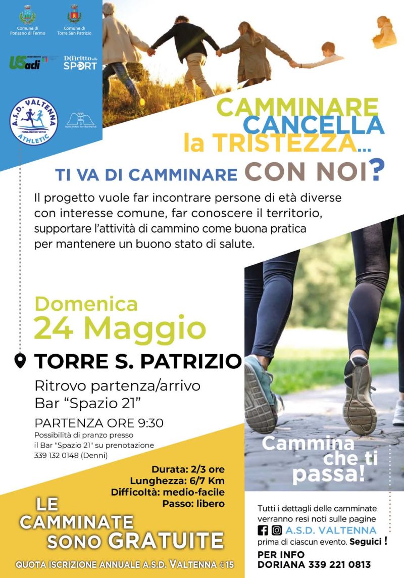 CAMMINARE CANCELLA LA TRISTEZZA - TORRE SAN PATRIZIO (FM)