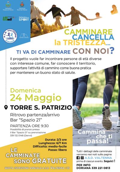 CAMMINARE CANCELLA LA TRISTEZZA - TORRE SAN PATRIZIO (FM)