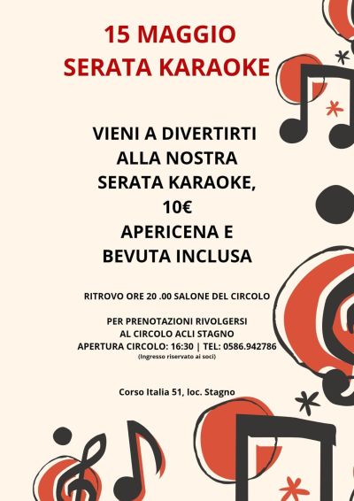 Serata Karaoke - Circolo Acli Stagno (LI)