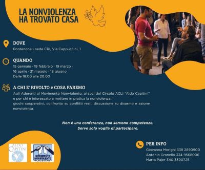 LA NONVIOLENZA HA TROVATO CASA - PORDENONE