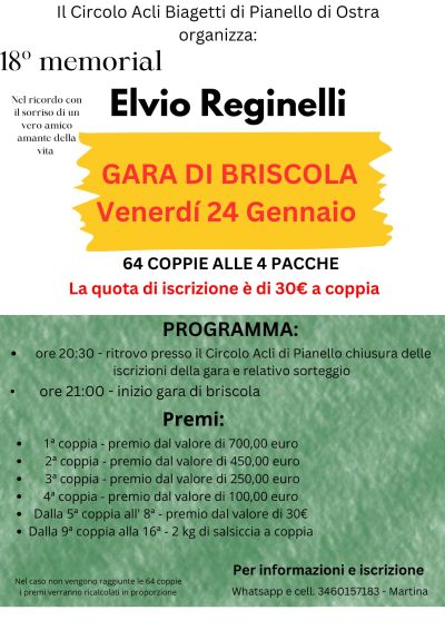 Gara di Briscola - Circolo Acli Pianello di Ostra (AN)