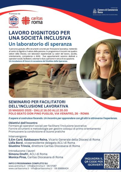 Lavoro dignitoso per una società inclusiva - Acli Roma (RM)