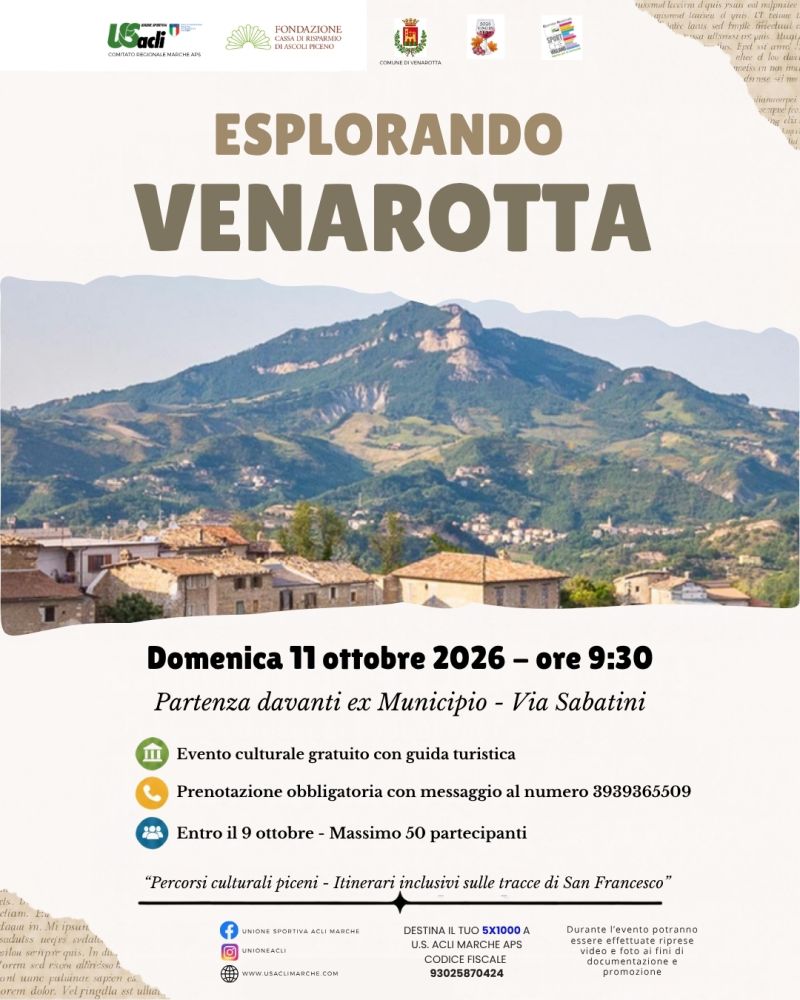 ESPLORANDO VENAROTTA (AP) - US ACLI MARCHE