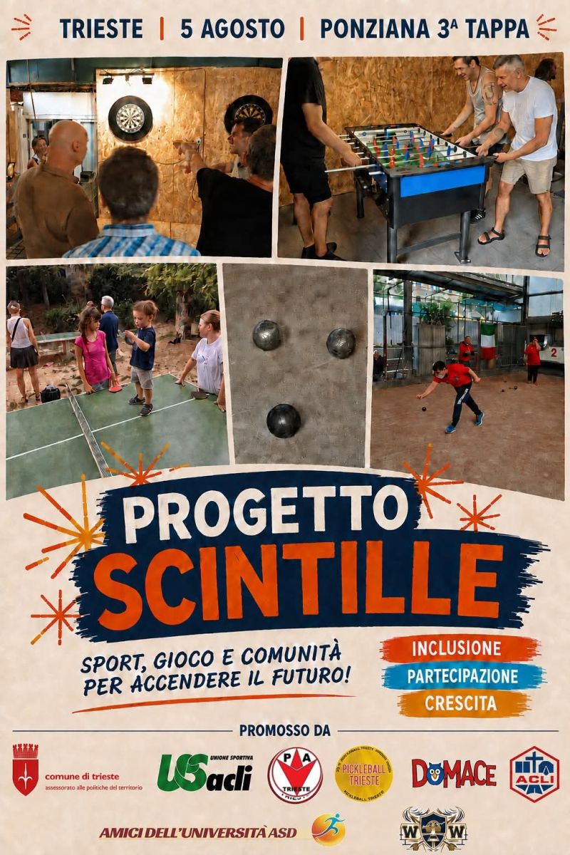 PROGETTO SCINTILLE - PONZIANA TRIESTE - US ACLI TRIESTE - ACLI TRIESTE