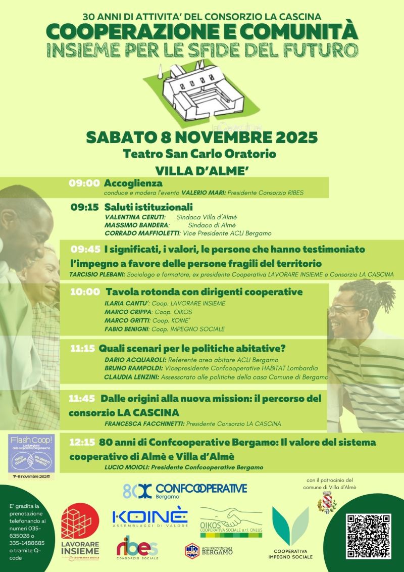 Cooperazione e comunità - Villa d'Almè (BG) - Acli Bergamo (BG)