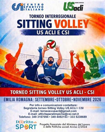 TORNEO INTERREGIONALE SITTING VOLLEY - US ACLI E CSI - US ACLI EMILIA ROMAGNA