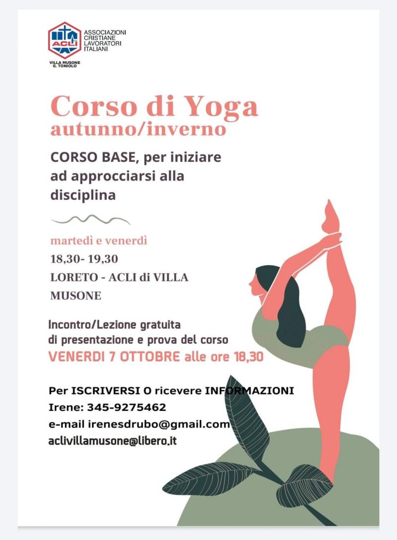 Corso di Yoga - Acli di Villa Musone (AN)