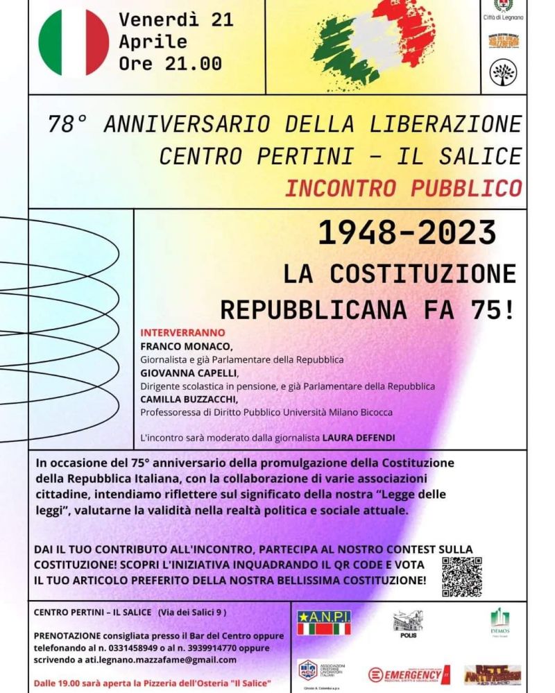 78° Anniversario della Liberazione - Circolo Acli Legnano (MI)