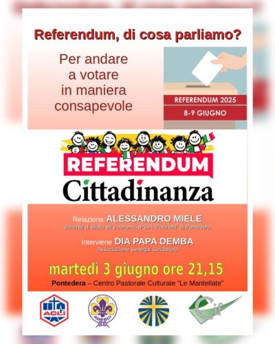 Referendum, di cosa parliamo? - Pontedera (PI) - Nucleo Gronchi Pontedera e Acli Pisa (PI)