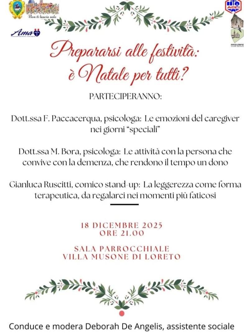 Preparati alle festività: è Natale per tutti? - Villa Musone di Loreto (AN) - Circolo Acli Villa Musone (AN)