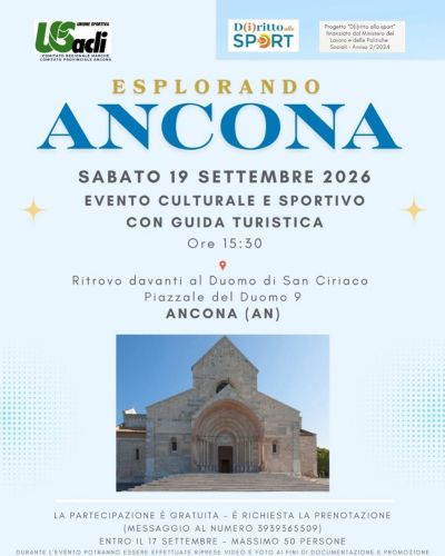ESPLORANDO ANCONA - EVENTO CULTURALE E SPORTIVO - GRATUITO - ANCONA (AN) - US ACLI MARCHE E ANCONA