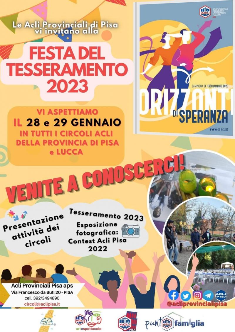 Festa del Tesseramento 2023 - Acli Pisa (PI)