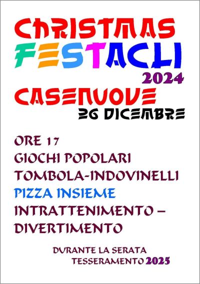 Christmas FestAcli 2024 - Circolo Acli Casenuove (AN)