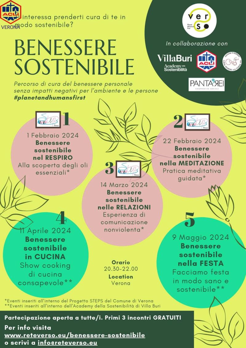 Benessere sostenibile - Acli Verona (VR)