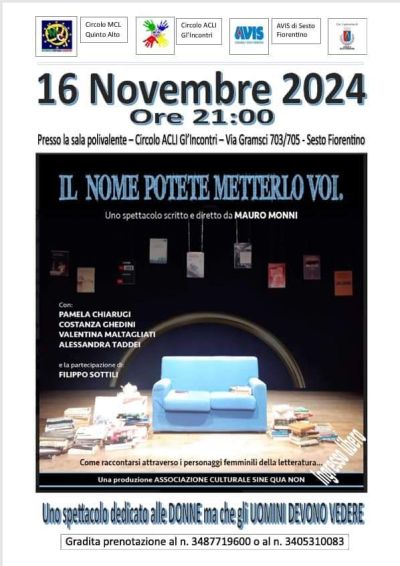 Il nom potete metterlo voi - Circolo Acli Gl'Incontri (FI)