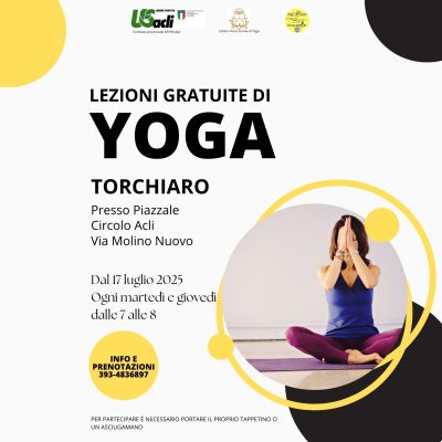 Lezioni Gratuite di Yoga - Torchiaro (AP) - US Acli Marche