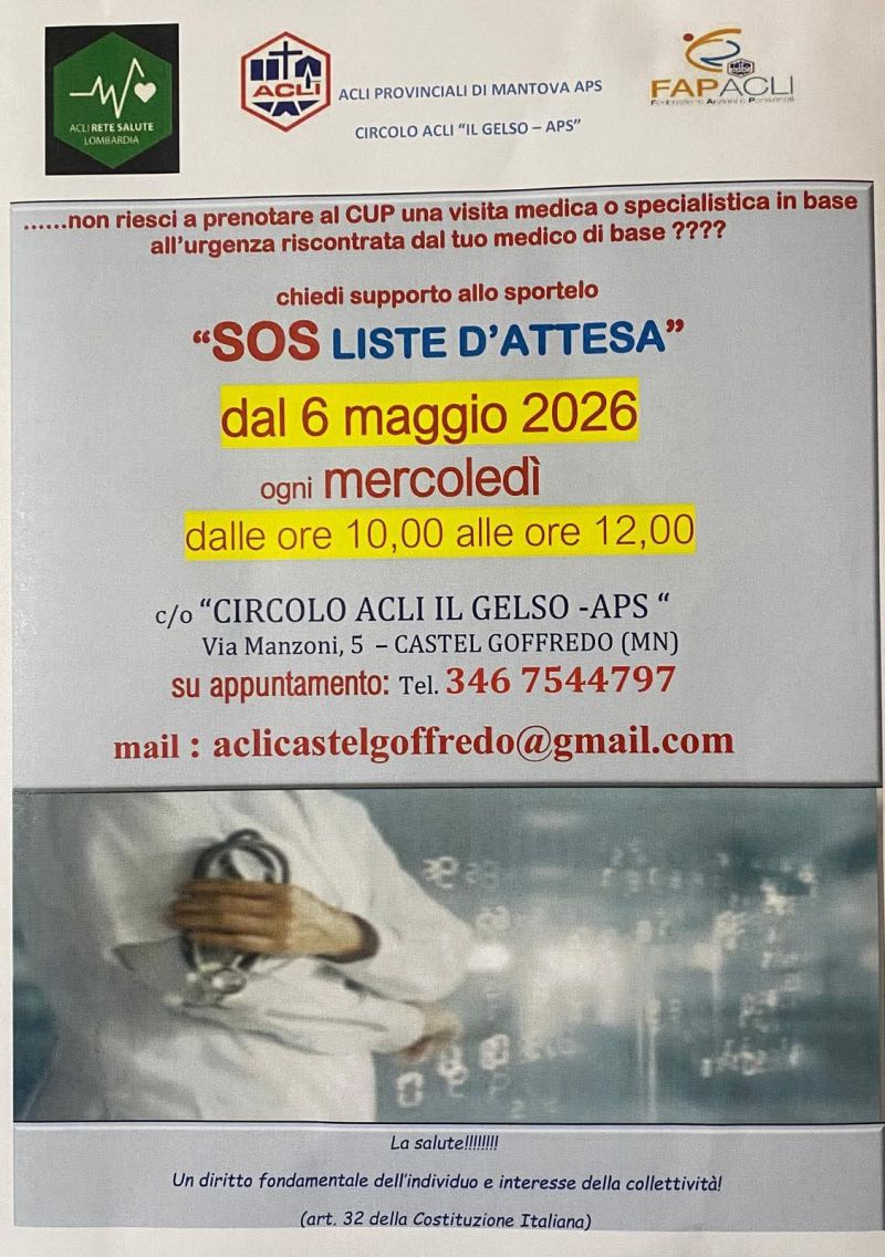 SOS LISTE D'ATTESA - CASTEL GOFFREDO (MN)