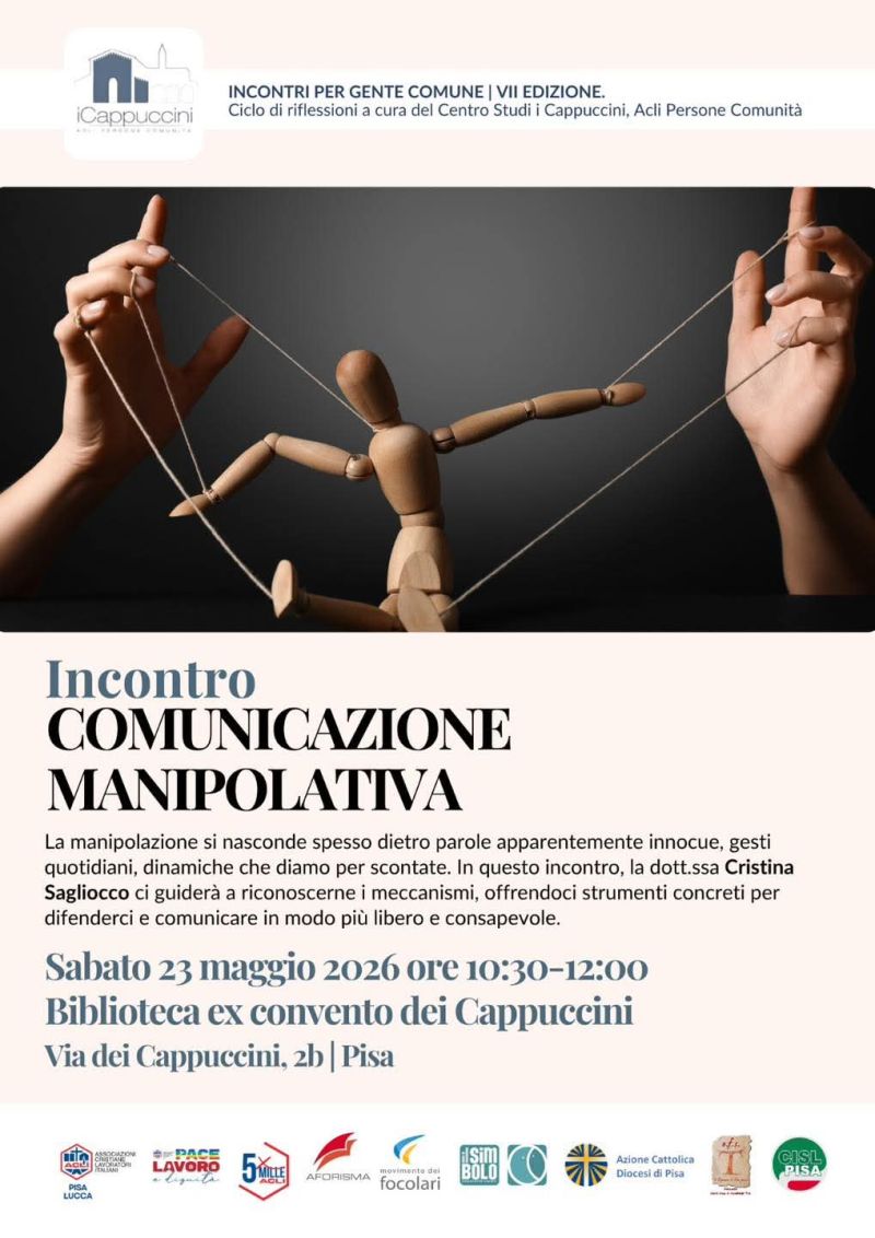 INCONTRO COMUNICAZIONE MANIPOLATIVA - PISA