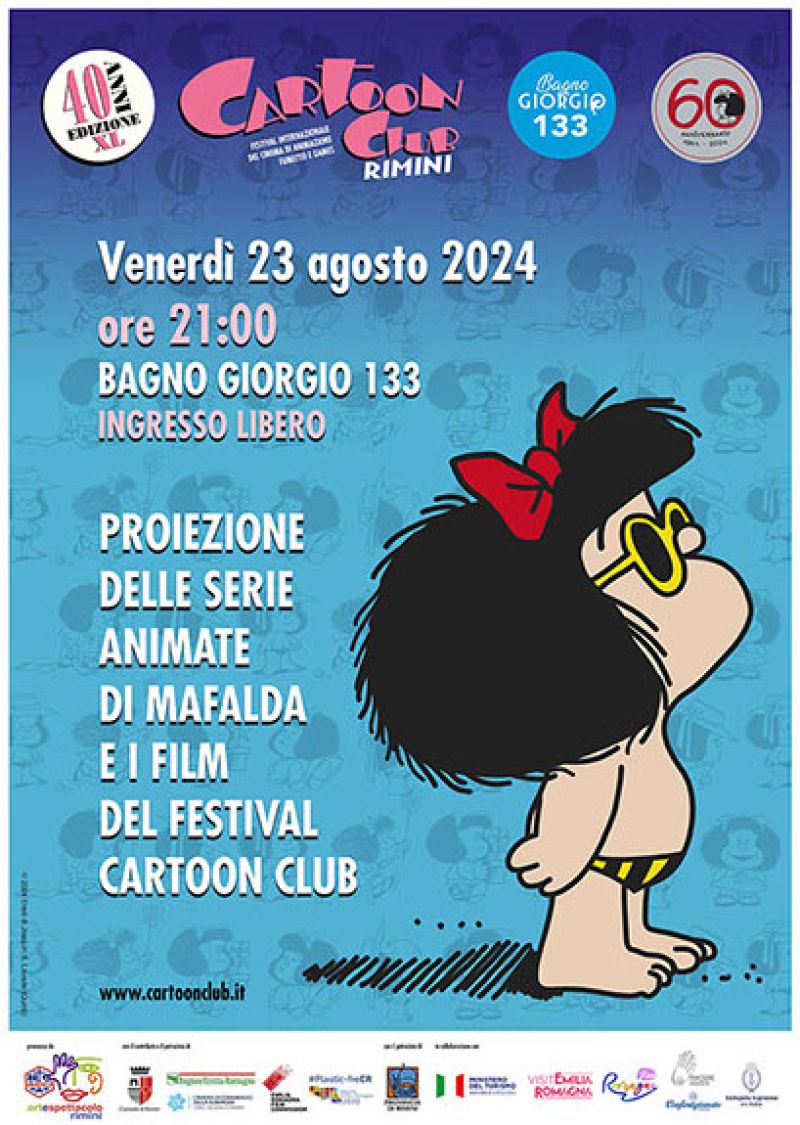 Proiezione delle serie animate di Mafalda e i film del Festival Cartoon Club - Acli Arte e Spettacolo Rimini (RN)