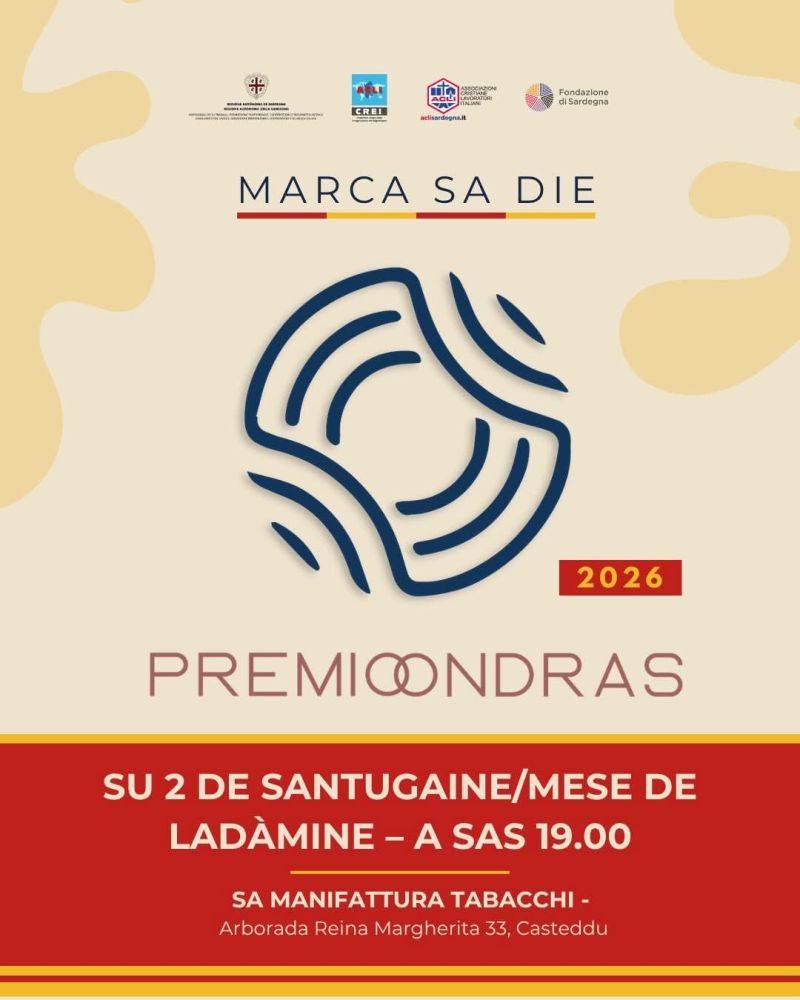MARCA SA DIE - PREMIO CONDRAS - CAGLIARI - ACLI CREI - ACLI SARDEGNA