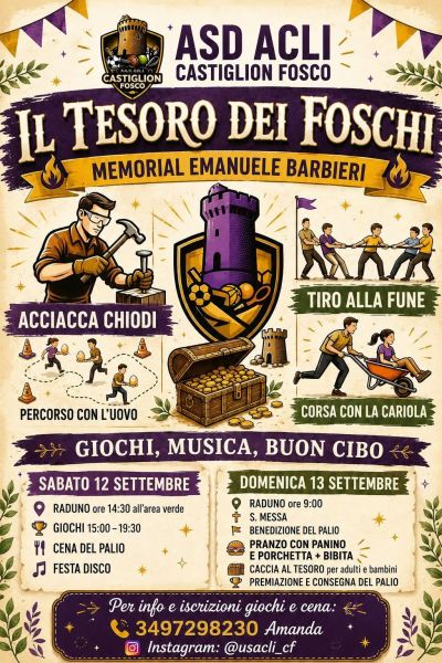 IL TESORO DEI FOSCHI - MEMORIAL EMANUELE BARBIERI - ASD ACLI CASTIGLION FOSCO (PG)