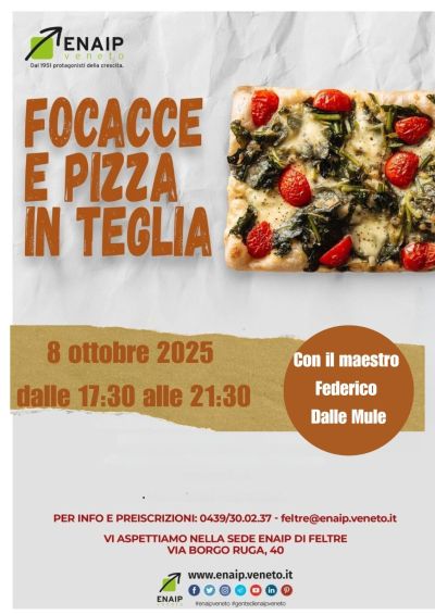Focacce e pizza in teglia - Feltre - Enaip Veneto