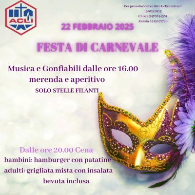 Festa di Carnevale - Circolo Acli Sant'Angelo di Celle (PG)
