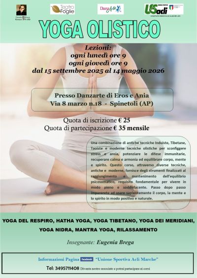 Yoga Olistico - Spinetoli (AP) - US Acli Marche