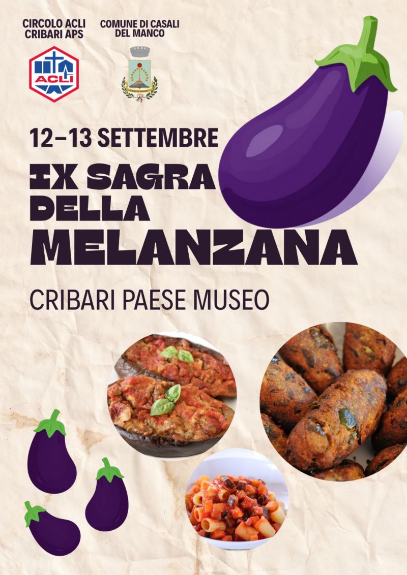SAGRA DELLA MELANZANA - CIRCOLO ACLI CRIBARI APS (CS) - CASALI DEL MANCO (CS)