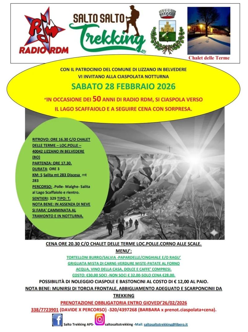 CIASPOLATA NOTTURNA - LIZZANO IN BELVEDERE