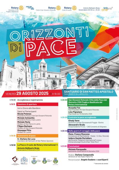 Orizzonti di Pace - San Marco in Lamis (FG) - Circolo Acli San Marco in Lamis (FG)